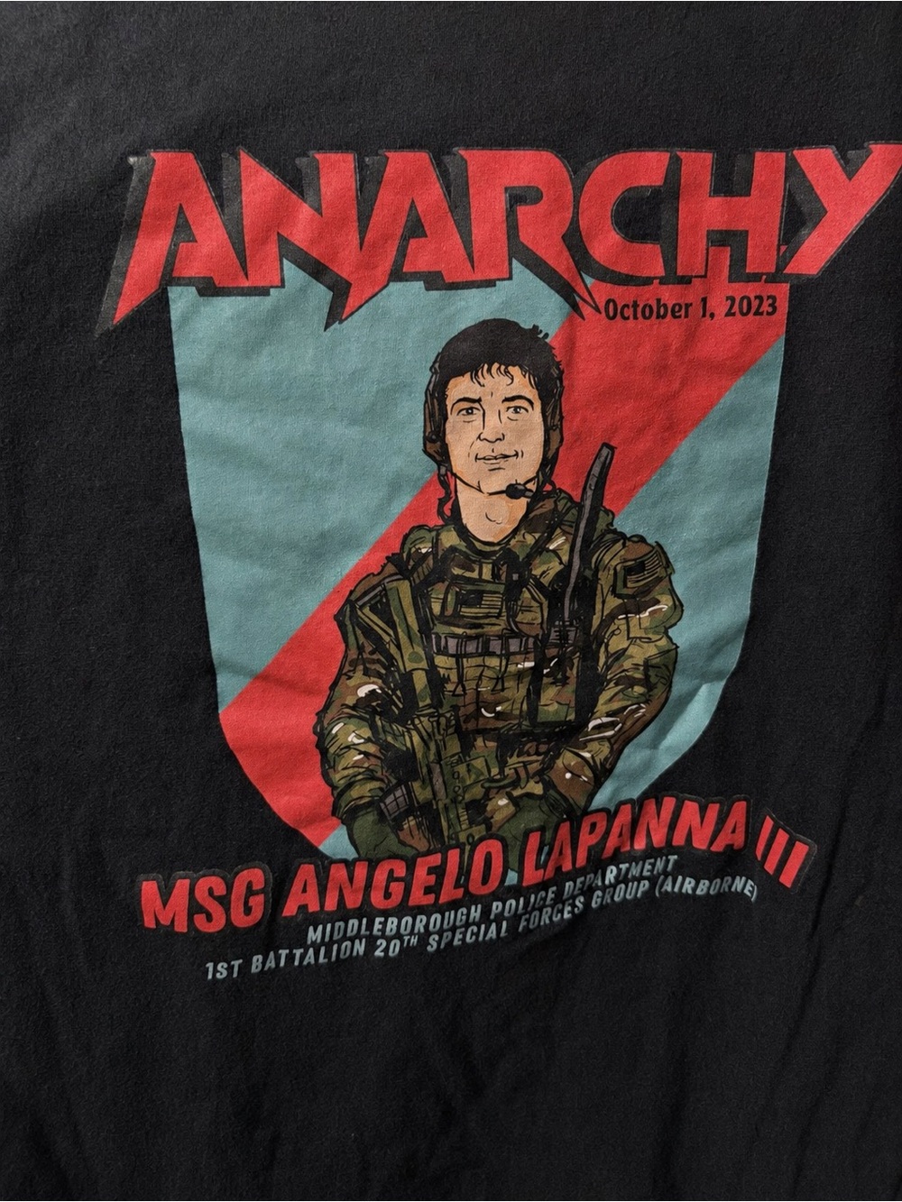 AJ LaPanna III Anarchy Memorial Green Beret Special Forces T-Shirt